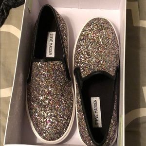 Steve Madden glitter shoes